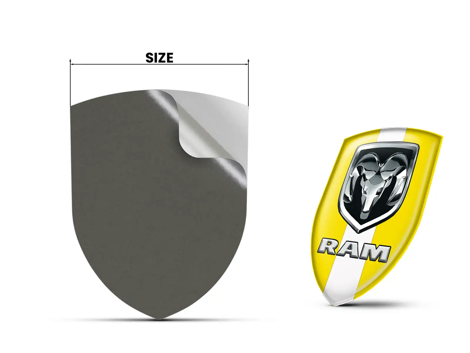 Dodge Stickers Logo Imprimés Course Qualité Personnalisable